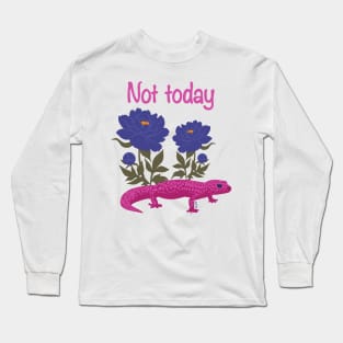 Not Today Gecko - Magenta Long Sleeve T-Shirt